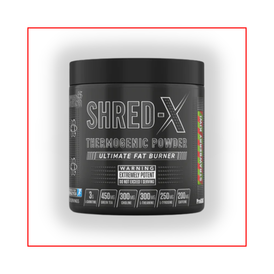 Applied Nutrition Thermogenic Fat Burning Pre-Workout Shred-X (300g) - Strawberry Kiwi