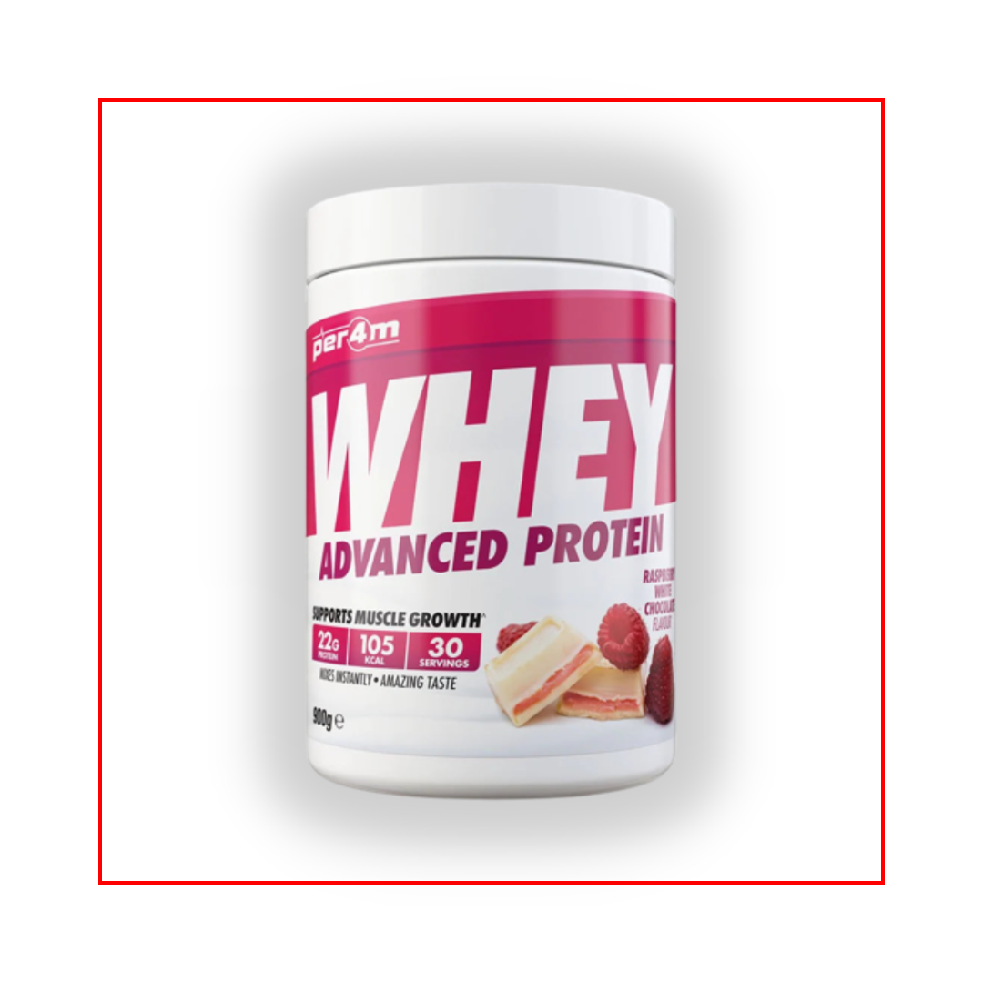 Per4m Whey Protein (Advanced Formula) 900g - Raspberry White Chocolate