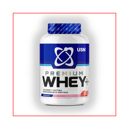 USN Whey+ Premium Protein Powder - Strawberry